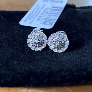 Bridge Diamond Earrings CLUSTER💎💎